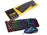 Klawiatura Mysz Podświetlana Dla Graczy Gamingowa