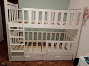 Łóżko drewniane dziecięce - sosnowe 