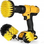 SZCZOTKI NA WIERTARKĘ WKRĘTARKĘ 3szt SPRZĄTAJĄCE DO CZYSZCZENIA 3 ŚREDNICE