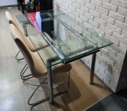Szklany stół rozkładany 140/170/200