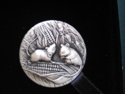 Year of the Mause Lunar III 2 oz silver  Antiqued coin
