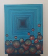 obraz akryl na płótnie 70x90 cm abstrakcja