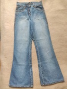 Colours Of The World, Damskie spodnie jeansowe rozszerzane, dzwony, rozm 36