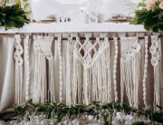 Makrama duża Ozdoba na stół (wynajem)