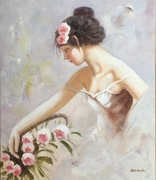 Obraz olejny-Portret kobiety 