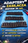 Adaptery do Zasilacza – Zestaw 34 szt – Uniwersalne Końcówki DC – NOWE