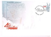 koperta z datownikiem 40LECIE NSZZ 'SOLIDARNOŚĆ 20r