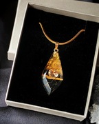 Naszyjnik rękodzieło z żywicy