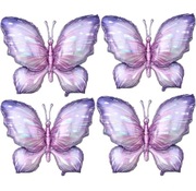 Balony urodzinowe  motyle duże kolor fiolerowy  2 motyle 