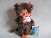 ORYGINALNA MAŁPKA"MONCHHICHI" SEKIGUCHI - DZIEWCZYNKA DWA KUCYKI
