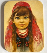 DANUTA MUSZYŃSKA -ZAMORSKA obrazek, na drewnie 