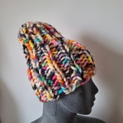 czapka handmade, wełna merino, beanie