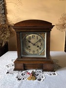 Zegar CARL BADISCH ok. 1900 -1915  Arts&Crafts  drewno orzechowe loft