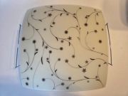 Lampa plafon szklany kwadratowy 30x30