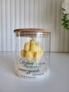 Świeca sojowa Tulipany  w szkle Prezent na urodziny, dzień kobiet 