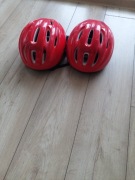 2szt czerwone kaski rowerowe rozmiar M