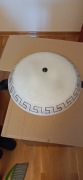 Plafoniera 40cm szkło motyw grecki 