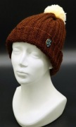 Czapka zimowa czapka wełniana brązowa