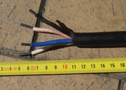 Kabel 4x6 YKY, zmęczony, na żyły, 8.2m za 50PLN