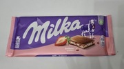 Czekolada mleczna truskawkowa Milka 100 g DE