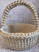 Koszyczek wielkanocny ze sznurka bawełnianego duży 