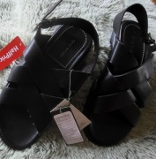 Gino Rossi Sandały Męskie Czarne  MARCELLO-02 MB  41