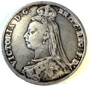 1 korona  1890, Victoria, Wielka Brytania (B012)