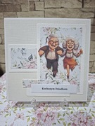 Kartka ręcznie robiona dzień babci I dziadka 