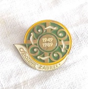 prl przypinka Społem 40 lat, PSS Społem przypinka emaliowana retro