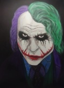 JOKER PIĘKNY RĘCZNIE MALOWANY OBRAZ AKRYL POP ART