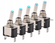 Przełącznik  dźwigniowy hebelkowy + nakładki ASW-7D  SPST 12/25A 5szt