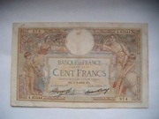 BANKNOT Francja 100 Franków  1934 r. seria A