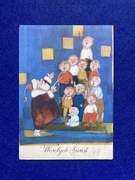 Leonia Janecka Pocztówka Boże Narodzenie Wesołych Świąt 