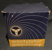 Wentylator gabinetowy PRL 1977 Pudełko .