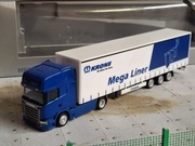 Herpa Scania R Streamilne z naczepą kurtynową Krone Megaliner