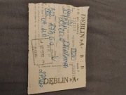 PKP Dęblin - Chełmek bilet kolej 1982