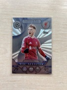 topps match attax 2025/26 mac allister platinum pull limited edition card 