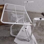 VidaXL stolik składany balkonowy na balustradę poręcz 