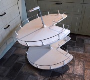 IKEA UTRUSTA - Karuzela narożnej szafki stojącej 88cm 2 półki, jak nowa