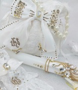 Zestaw do komunijny,wianek komunijny,torebka komunijna,rękawiczki komunijne