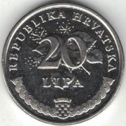 Chorwacja 20 lipa lip 2011 - 18,5 mm - nr 1