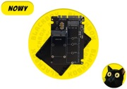 Adapter Konwerter SSD mSATA / M.2 NGFF do SATA 2,5" [Czarny]
