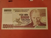 TURCJA 100000 LIRÓW. STAN UNC 