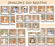 Przedszkole znaczki do szatni, łazienki plik PDF