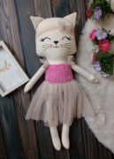 Kotek maskotka handmade szyta prezent roczek wzory