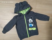 Bluza z kapturem, rozpinana, Myszka Miki, Disney Baby, rozmiar 86