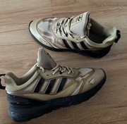 Buty sneakersy Adidas ZX 2K Boost 42,5 khaki beż 