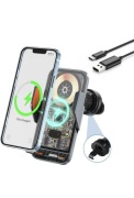 Uchwyt samochodowy na telefon z ładowarką indukcja