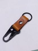 Brelok do kluczy Skóra Naturalna + Karabińczyk HK