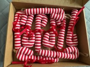 Zestaw ozdób choinkowych lizaki laseczki cukrowe